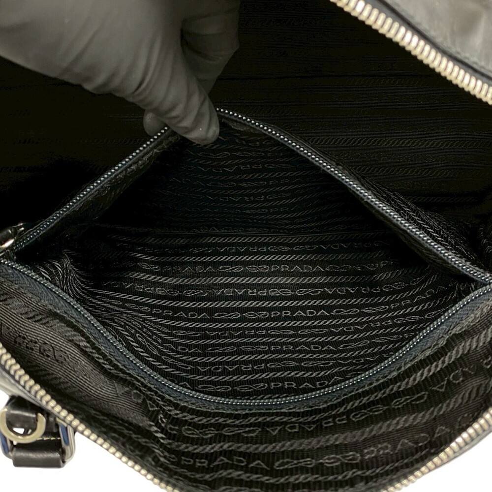 PRADA Black Leather Shoulder Bag - Picture 10 of 10